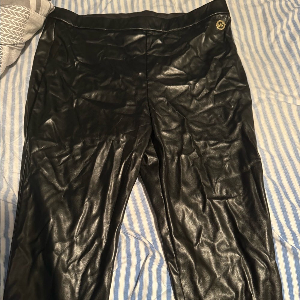 michael kors leather pants